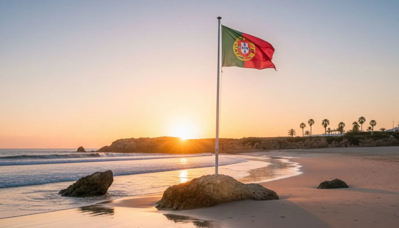 Erfahrene Schneiderin in einer portugiesischen Textilmanufaktur bei der präzisen Verarbeitung hochwertiger Handtücher im warmen Sonnenlicht.